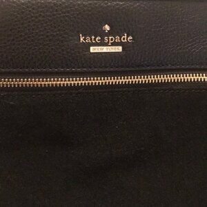 Kate Spade Black Satchel with Gold Accents